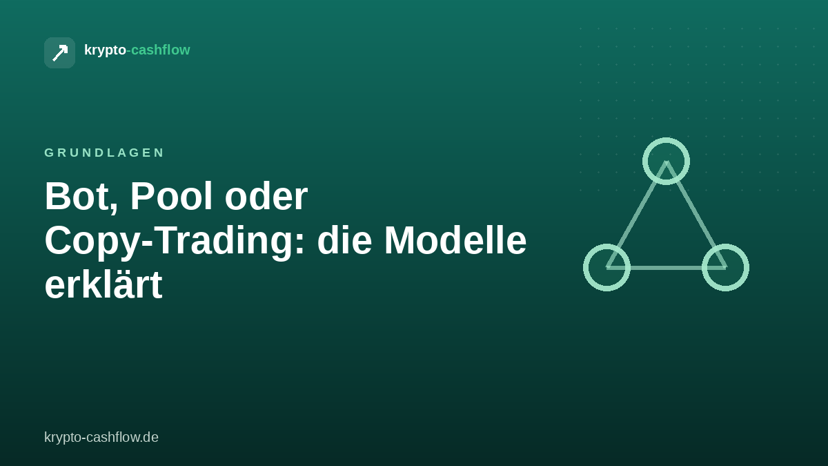 Bot, Pool oder Copy-Trading: die Modelle erklärt